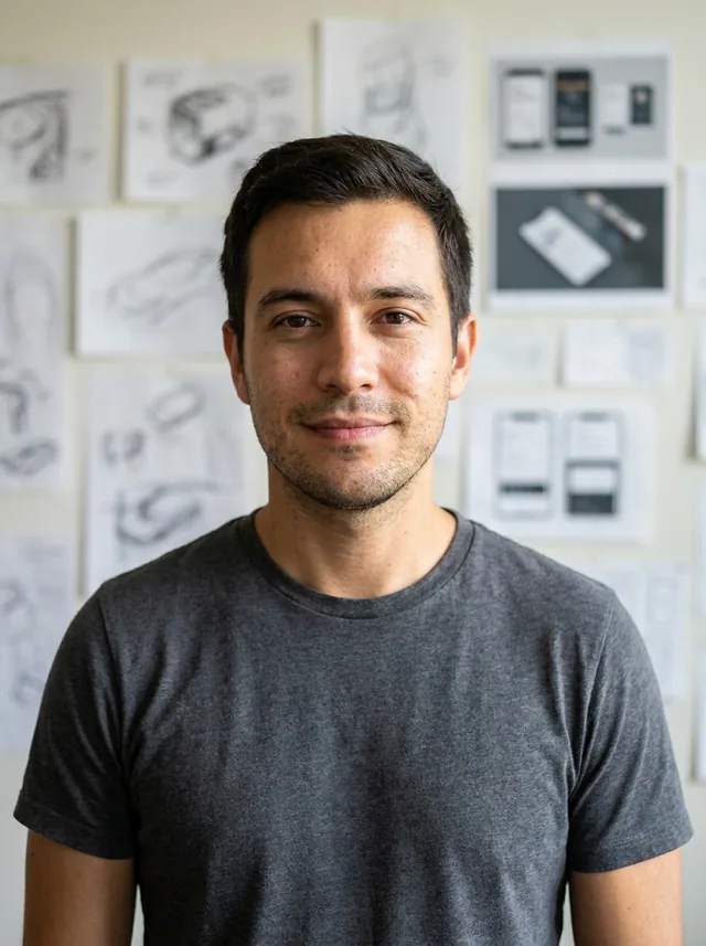 Designer, studio wall