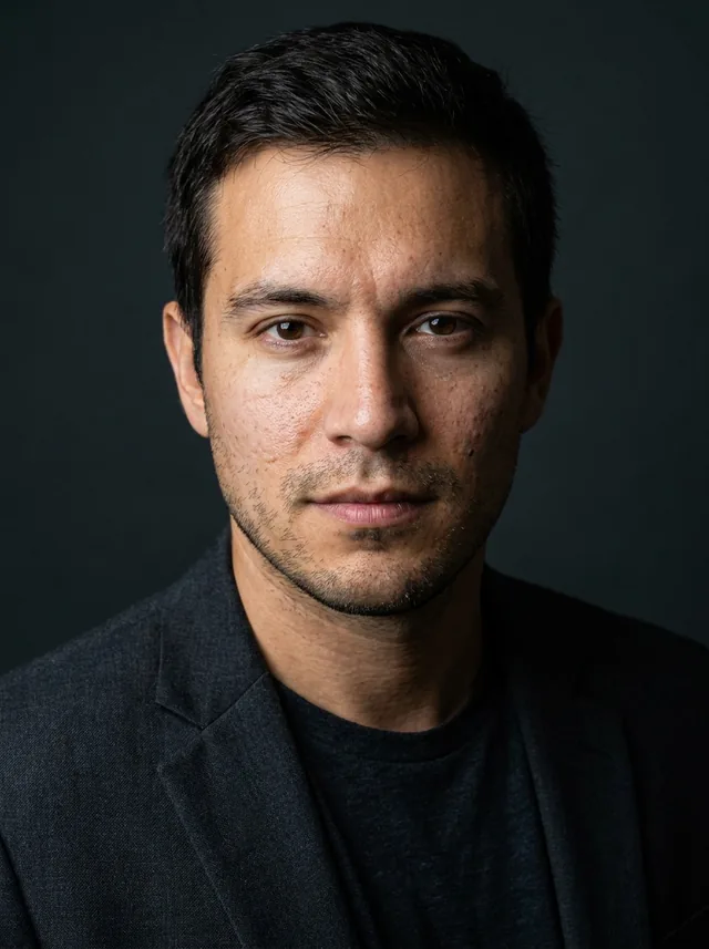 Charcoal backdrop, side light